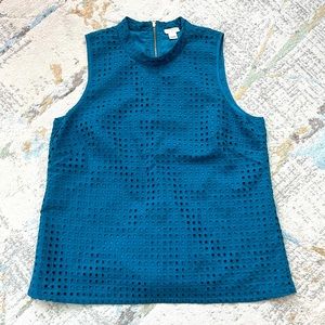 BNWOT JCREW sleeveless mock neck top.